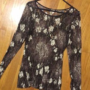 SOLD on Mercari Lace BKE top Medium Gold